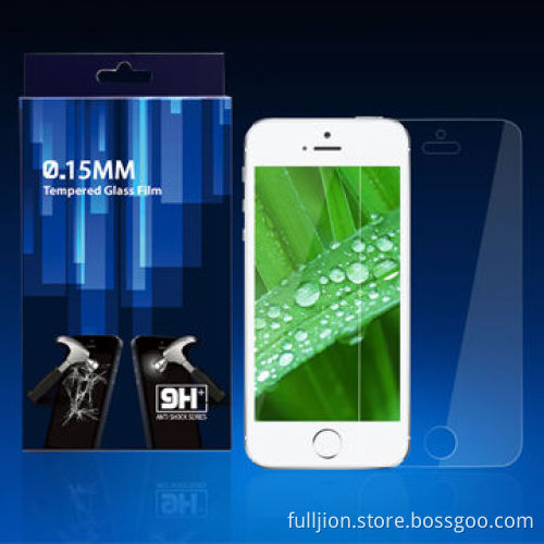0.15mm World's thinnest tempered glass screen film for iPhone5/5S/5C, Anti-shatter